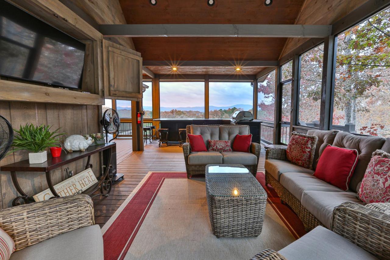 Villa Eagles Crest - Long Range Layered Mountain Views In Peaceful Neighborhood! Mineral Bluff Esterno foto